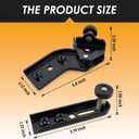 924-144 924-143 Durable Upper Lower Sliding Door Roller Bracket Right Side for 1996-2020 Chevy Express 2500 GMC