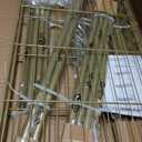 FUTASSI P1 Rolling Clothes Rack, Movable Metal Garment Closet Organizer with Lockable Wheels, Clothing Wardrobe with Double Hanger Rods and Hooks, 35.4" W x 15.7" D x 80.5" H, Load 450lbs, Gold