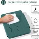 ZENLU iPad 10th 11th Generation Magnetic Case with Removable Folio Cover, Semi-Silicone Leather, Vertical Stand, Clear Back, Smart Sleep/Wake, Full Protective Case for iPad 10 & 11(A16) (Green)
