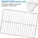 WB48T10063 Oven Rack Replacement 24x17 Inch Compatible with GE Hotpoint Oven Stove AP4538468, 1550790, AH2577619, EA2577619, PS2577619 2 Pack