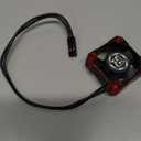 1PCS Motor Cooling Fan,28000RPM ESC Cooling Fan,HeatSink for 1/8 1/10 1/12 Scale Car 540 550 Brushless Motor (Black Red)