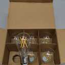 Brightever Dimmable E26 LED Bulb 60 Watt Equivalent, 6W Vintage Edison Light Bulbs 2700K for Ceiling Light Fan, A15 Refrigerator Clear Filament Appliance Warm White Globe Light Bulbs 600LM 6-Pack