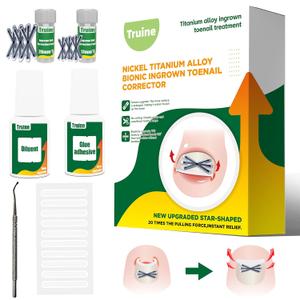 Enhanced Titanium Ingrown Toenail Corrector, ingrown toenail treatmentSuitable for curved nailsingrown toenail removal kitat Home Ingrown Toenail TreatmentCurved Toenail Straightener(10pcs)