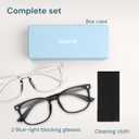 Gaoye Eyewear Frames for Men - Blue Light Blocking Square Glasses, Anti UV Ray Computer Gaming, Blue Blockers for Women