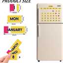 JarThenaAMCS 50Pcs Pencil Magnetic Fridge Calendar Months Days of The Week Number Magnets Date Indicators for Back to School Home Office Classroom Whiteboard Refrigerator Supplies