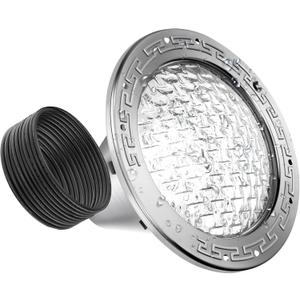 50FT AC120V LED Pool Lights, 10 Inch 35W Pure White Pool Light, Only for Replacement of 10 Inch Underground Pool Niches, Input Voltage AC 120V
