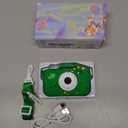 Kids Camera Toys for 3-12 Year Old Boys Girls,Toddler Camera 1080P Birthday Christmas Gifts for Grandkids,Toys for 4 5 6 7 8 9 10 11 Year Old Kids with 32G SD Card (Green)