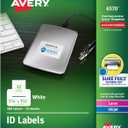 Avery ID Labels, Sure Feed Technology, Permanent Adhesive, 1.25" x 1.75", 480 Labels (6570)