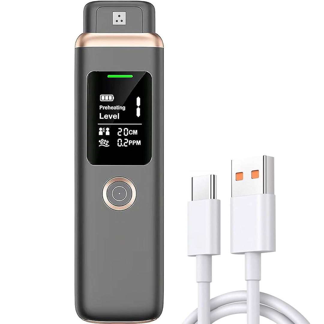 Bad Breath Detector, Bad Breath Tester,Smart Breath Odor Detector,Portable Contactless Bad Breath Checker, Easy Personal Oral Cavity Testing