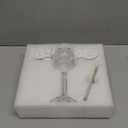 XUANDOH Christmas Eggnog Moose Mug, Clear Thick Cute Glass Coffee Mug, Vacation Movie Moose Christmas Gift Drinking Cup for Friend Birthday Holiday (High Footed Glass)