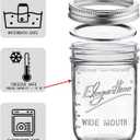 eleganttime Wide Mouth Mason Jars 16 oz,12 Pack Canning Jars with Lids,Airtight Container Glass Jars for Candles,Home Decor,Overnight Oats,Fruit Preserves,Jam or Jelly