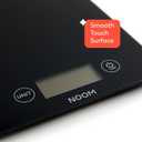 Noom Digital Kitchen Scale: Accurate Precision, LCD Display for Clarity, Stylish Black, Blue, or Off-White. Battery Included for Seamless Operation. (Black)