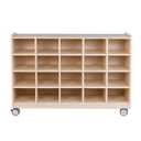 Angeles Mobile 20-Section Cubby Storage, Classroom Reading Nook Cubbies, Kids Preschool & Daycare Toy Cubby Shelves, Toddler Playroom Bookshelf, Assembly Required, 47.75 inches x 14.5 inches x 29.88 inches