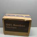 Amazon Aware Bamboo 3-Ply Toilet Paper, Unscented, 24 Rolls, FSC Certified, 350 Sheets, 8400 Count, Pack of 24, Plastic-Free
