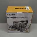 Gxzsk Mattress Vacuum Cleaner, 16kPa Bed Vacuum Cleaner with 253.7nm UV-C Light, Ultrasonic & 140 Heating, Dual Cup & Widen Suction Port Handheld Vacuums for Bed, Sofa, Couch, Crib (500W, Corded) (Silver)