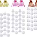 WHXGQ Heel Stoppers for Grass - 42 Pairs 3 Sizes High Heel Protectors for Women Wedding Shoes, Clear Grass High Heel Protectors for Walking on Grass and Uneven Floor  S, M, L