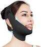 Juskaa Chin Strap for Sleeping,Adjustable Chin Strap,V Line Lifting Mask,Black,M