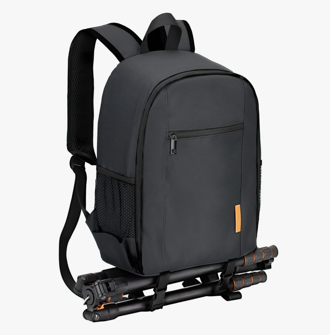 TARION Camera Bag Professional Camera Backpack Case with Laptop Compartment Waterproof Rain Cover for DSLR SLR Mirrorless Camera Lens Tripod Photography Backpack for Photographer Black TB-S(L)