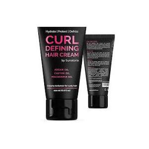 Curl Cream – Lightweight LeaveIn Curl Defining Cream for Curly & Wavy Hair, AntiFrizz Curl Activator with Macadamia & Argan Oil, Paraben & Sulfate Free, 6.8 fl oz