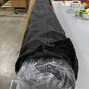 GXMMAT Large Yoga Mat 6'x4'/6'x6'/7'x5'(7mm/9mm), Extra Thick Workout Mats for Home Gym Flooring,Ultra Comfortable Non-Slip Quick Resilient Barefoot Wide Exercise Mat for Pilates,Stretching,Meditation (Black Real)