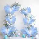 Geelin 6 Pcs Large Gradient Blue Butterfly Decorations Mariposas Grandes para Decoracion Big Butterfly Party Decor 20 Inch 12 Inch 3D Silk Butterflies for Baby Shower Birthday Party Wedding Decor