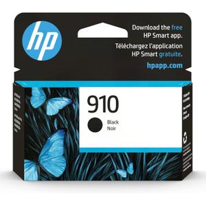 HP 910 Black Ink Cartridge | Works with HP OfficeJet 8010, 8020 Series, HP OfficeJet Pro 8020, 8030 Series | Eligible for Instant Ink | 3YL61AN