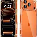 JJGoo Compatiable with iPhone 17 Pro Max Case Clear, Transparent Shockproof Phone Cases, Slim Anti-Scratch Hard PC Back Protective Cover Bumper