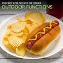 Stock Your Home 9-Inch Paper Plates Uncoated, Everyday Disposable Plates 9" Paper Plate Bulk, White, 100 Count