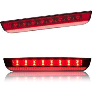 Third 3rd Brake Light LED for 2014-2019 Nissan Rogue, High Mount Rear Brake Lights Assembly for 14-19 Nissan Rogue, Waterproof Center Cab Lamp Stop Light (Red)