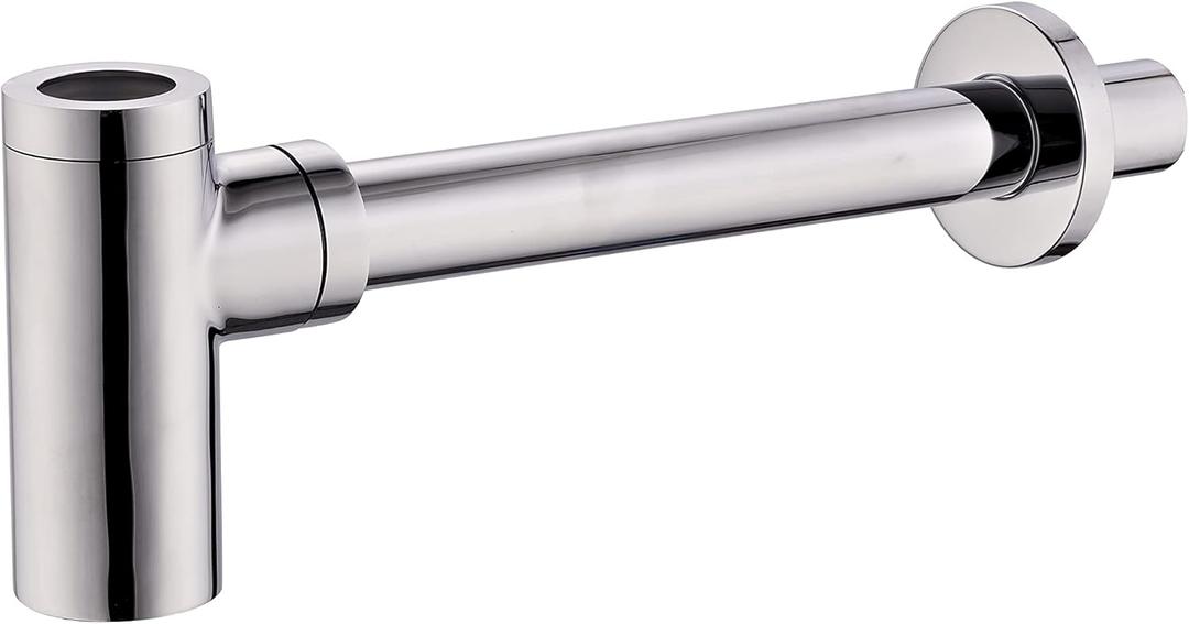 ALFI brand AB9005-PC P-Trap, Polished Chrome, 12.6"L x 2.75"W x 4.9"H