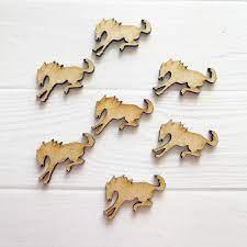 30pcs Wooden Horse
