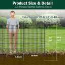 No Dig Dog Fence Outdoor for Yard, 40 in(H) X 23.6 ft(L)