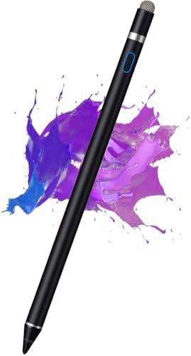 Active Stylus Pen for iPhone/iPad/Android, Kenkor Pencil with Dual Touch Function, Rechargeable Digital Fine Point Pen for Apple iPad Pro/Air/Mini/iPhone/Cell Phone/Samsung/Tablet Drawing & Writing