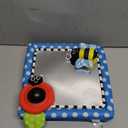 Sassy Tummy Time Floor Mirror, Developmental Baby Toy, Newborn Essential, Great Shower Gift, 0+ months (11.5"L x 11.5"W, Blue)