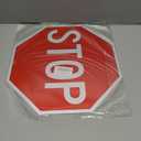 2-pack Stop Signs Red Stop Signage Aluminum Traffic Sign Warning Sign with 2 Pre-drilled Mount Holes, 30 X 30 cm