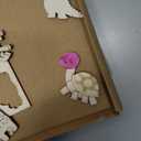 gisgfim 36Pcs Wooden Magnet Painting Craft Kit DIY Wooden Magnets Coloring Arts Crafts for Kids Ages 4-8 8-12 for Birthday Party Gifts Toys Jungle Animal Creativity Supplies Party Favors