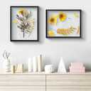 Frametory, Floating Picture Frame 11x14 - Black Aluminum Metal Photo Frame - Real Glass of Front - for Wall Mount Displays