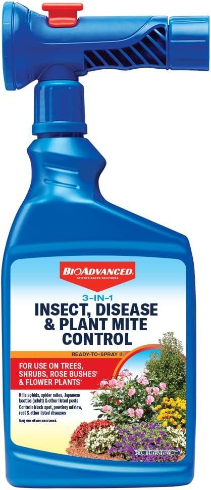 BioAdvanced 3-in-1 Insect, Disease & Plant Mite Control, Non-Neonic, Ready-to-Spray, 32 FOZ