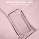 Vooii Compatible with iPhone 11 Case, Upgraded Liquid Silicone with [Flat Edges] [Camera Protection] [Soft Anti-Scratch Microfiber Lining] Phone Case for iPhone 11 6.1 inch - Sand Pink