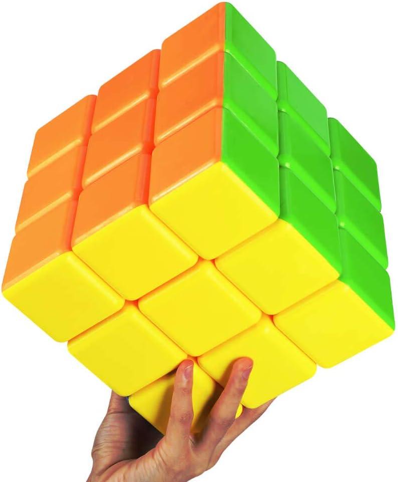 Super 3x3x3 Stickerless Speed Cube 18cm Large Educational Toy