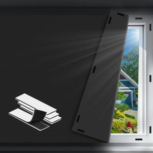 Blackout Curtains for Bedroom - 79" x 57" Portable Blackout Blinds Curtain for Any Windows -100% Blackout Shades Window Film -Temporary Blackout Shades for Baby Nursery, Dorm Room, Travel or Office Use