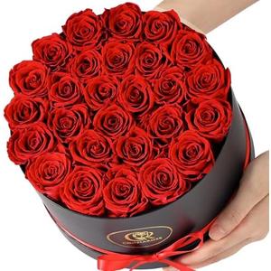 ChosiaRose Flowers Forever Preserved Roses - 27 Preserved Flowers for Delivery Women Birthday Gifts for Mom Grandma Forever Flower in a Box Rose Gift for Her Wife Anniversary Valentines Gift for Women