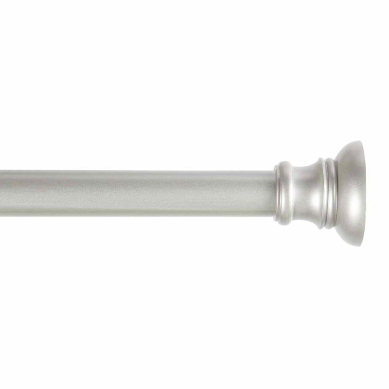 Nicholas 5/8" Nickel Tension Curtain Rod, 28-48