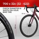 Fincci Roam 700 x 32c Foldable Bike Tires with Anti-Puncture Protection 1mm Nylon 32-622 Pack of 2 for Electric, Road & Hybrid Bicycles