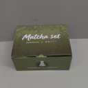 Matcha Whisk Set, Ceramic Matcha Set Includes Bowl & Holder, Bamboo Whisk (Chasen), Scoop, Spoon and Sifter, 6PCS Matcha Kit Covers Everything Needed for Making Matcha (Pink)