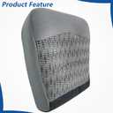 WFLNHB Cloth Driver Side Bottom Seat Cover Gray Replacement for F250 F350 F450 F550 XLT 1999 2000