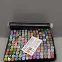 Alcohol Markers, 168 Colors Art Drawing Set for Kids Adults, Dual Tip Permanent Sketch Markers with Organizing Case