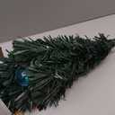 3ft Green Fiber Optic Christmas Tree,Prelit Artificial Tabletop mini Christmas Tree,Star,Butterfly and Ball Ornaments for Best Holiday Home Decorations