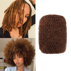 Orientfashion 30g/1 Pack Afro kinky Bulk Hair Bulk, 4c 100% Afro Kinky-Curly Human Hair for Twist Braiding, Dreadlock Extensions, Repair Loc (8 Inch, #30)