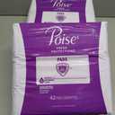 Poise Incontinence & Postpartum Pads for Bladder Leaks, 5 Drop Maximum Absorbency, Long Length, 84 Count